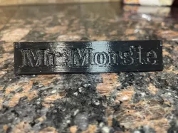 Customizable Nameplate