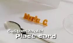 Customizable place card