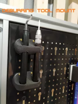 deburring tool mount