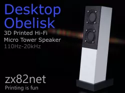 Desktop Obelisk Micro Tower Speaker