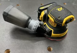 Dewalt DCW210 Sander to Dust Right canister adapter