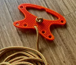 Dog leash organizer handle