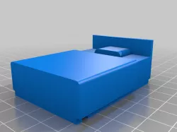 Dog Sleeping Beneath Bed Figure - LED Illuminated