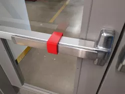 Door Bar Clamp for push-bar doors