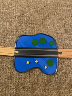 Duck pond for wooden railway tracks