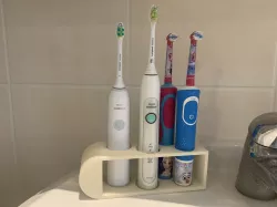 Electric Toothbrush Holder for a family (2x Philips Sonicare + 2x Oral B)