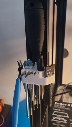 Ender 5 Tool Holder with Logo and SD Card Holder