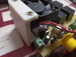 fan holder for voltage regulator