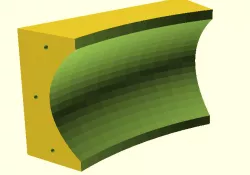 Fatbike Fender Mold Element 30deg.