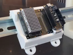 FeatherWing Triple bumper for Din Rail