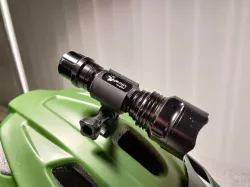Flashlight holder with gopro mount