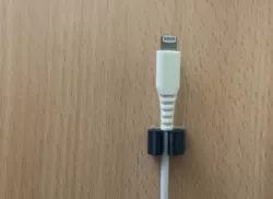 Flexible charger cable holder