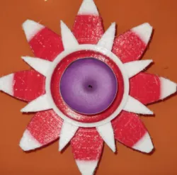 Flower candle