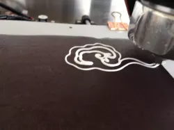 Food printing: meringue clouds