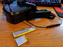 FPV Goggle Battery Pack case for recycled laptop batteries