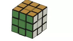 Fully 3D printed Rubik's Cube