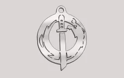 Genji Dragon logo keychain