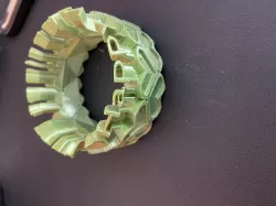 Happy Valentines Day Text Round Decoration
