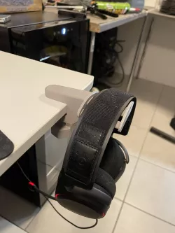 Headphone holder for desk.