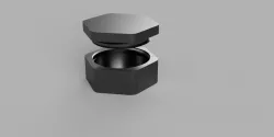 hexagonal box with screw on lid