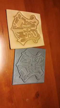 Hogwarts leather stamp