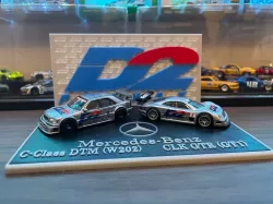 Hotwheels Mercedes C Class DTM & Mercedes CLK GTR Display Base (D2 Theme)