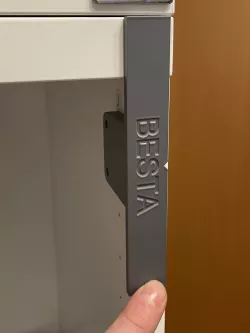 IKEA BESTA hole pattern drilling jig