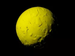Io with known topography scaled one in twenty million