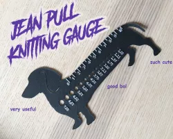 Jean pull - knitting gauge