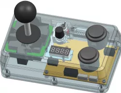 Joystick Gamepad Retro Arcade for PC (USB-C) and C64 / C128 / Amiga Projekt Joyweiler