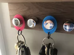 Key rings for modern key hooks