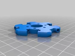 Kossel mini Effector for E3d v6 Hotend