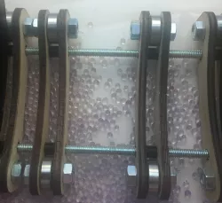 Laser cut spool holder for 608 bearings