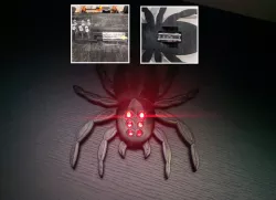 LED Spider with Conductive PLA (NO WIRES) multimaterial