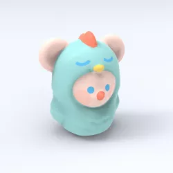 Lovely Mouse（generated by Revopoint POP）