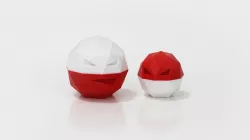 Low-Poly Voltorb and Electrode