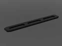 M-Lok Rail CAD Template