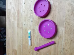 Magnetic parts dish and magnet installation tool (3X6mm magnets)