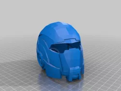 Mass Effect N7 Helmet Remeshed Printable