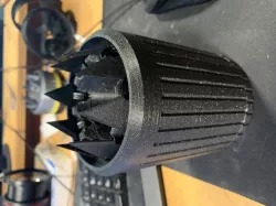 mechanical container - print in place expanding iris