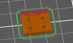 Minecraft Button (4 holes)