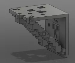 Minecraft shelf
