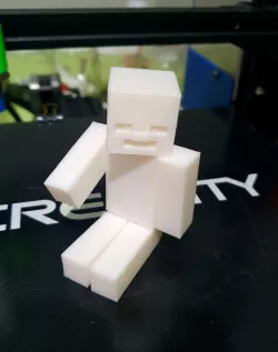 Minecraft Steve with articulated arms, legs and head