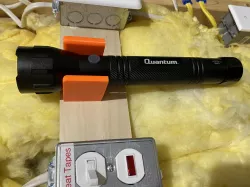 mounting bracket for Harbor Freight QUANTUM 534 Lumen 3 D Flashlight