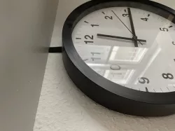 Mounting for IKEA Clock hanging form Cabinet