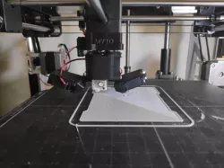 My3D Dual Radial Fan Mount (1 piece, no supports) 