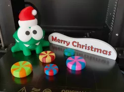 Om Nom (Christmas multimaterial version)