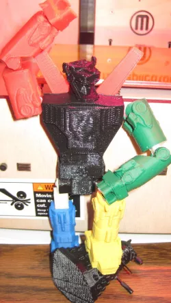 OpenSCAD Voltron, Defender of the Thingiverse