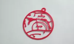 OpenStreetMap Road Map Ornament