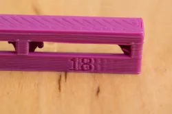Overhang test piece